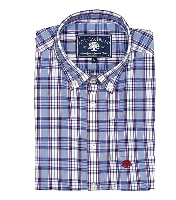 Live Oak Men’s Mountain Weekend Brushed Cotton Button Down