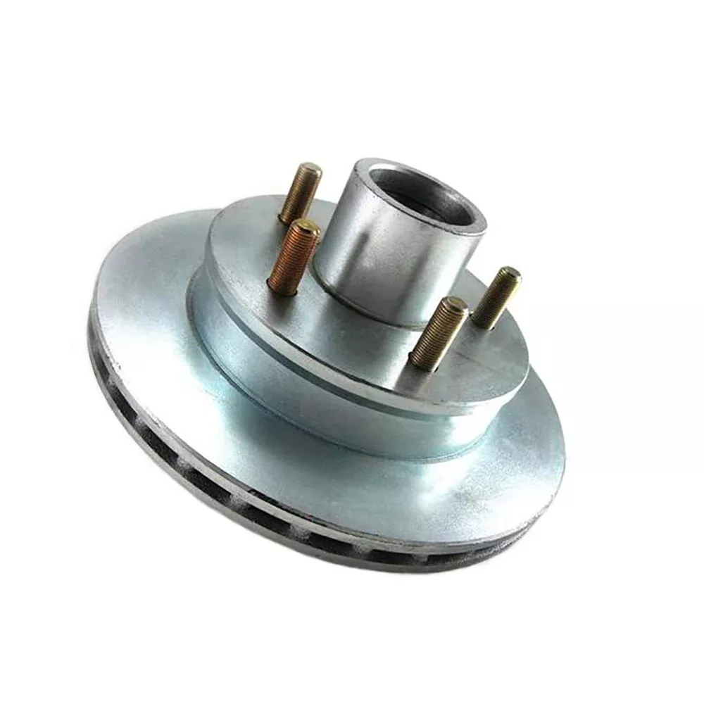 Load Rite Rotor Complete Kit Vented 9.75 Integral, No Grease 5 Stud Dacromet Finish Knott