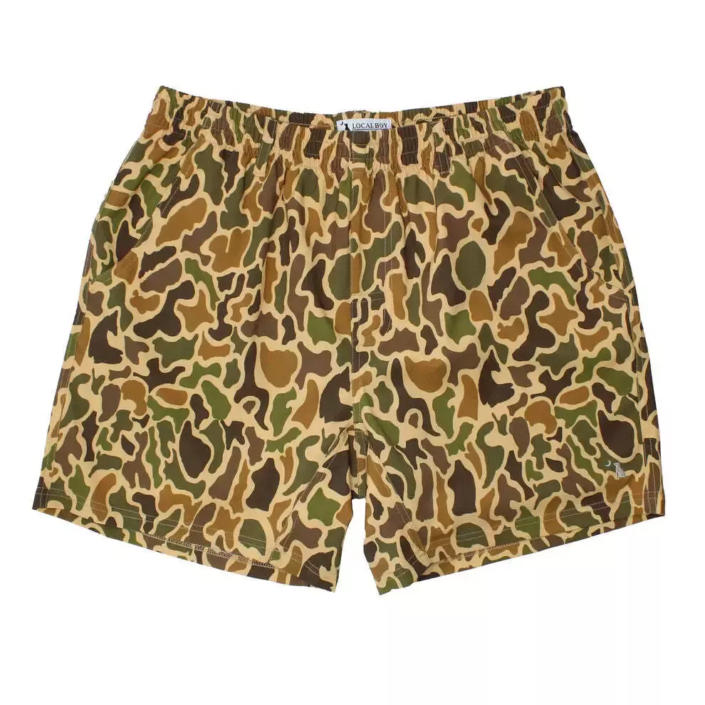 Local Boy Men’s Volley Shorts- Old School Camo #L1600019OSC