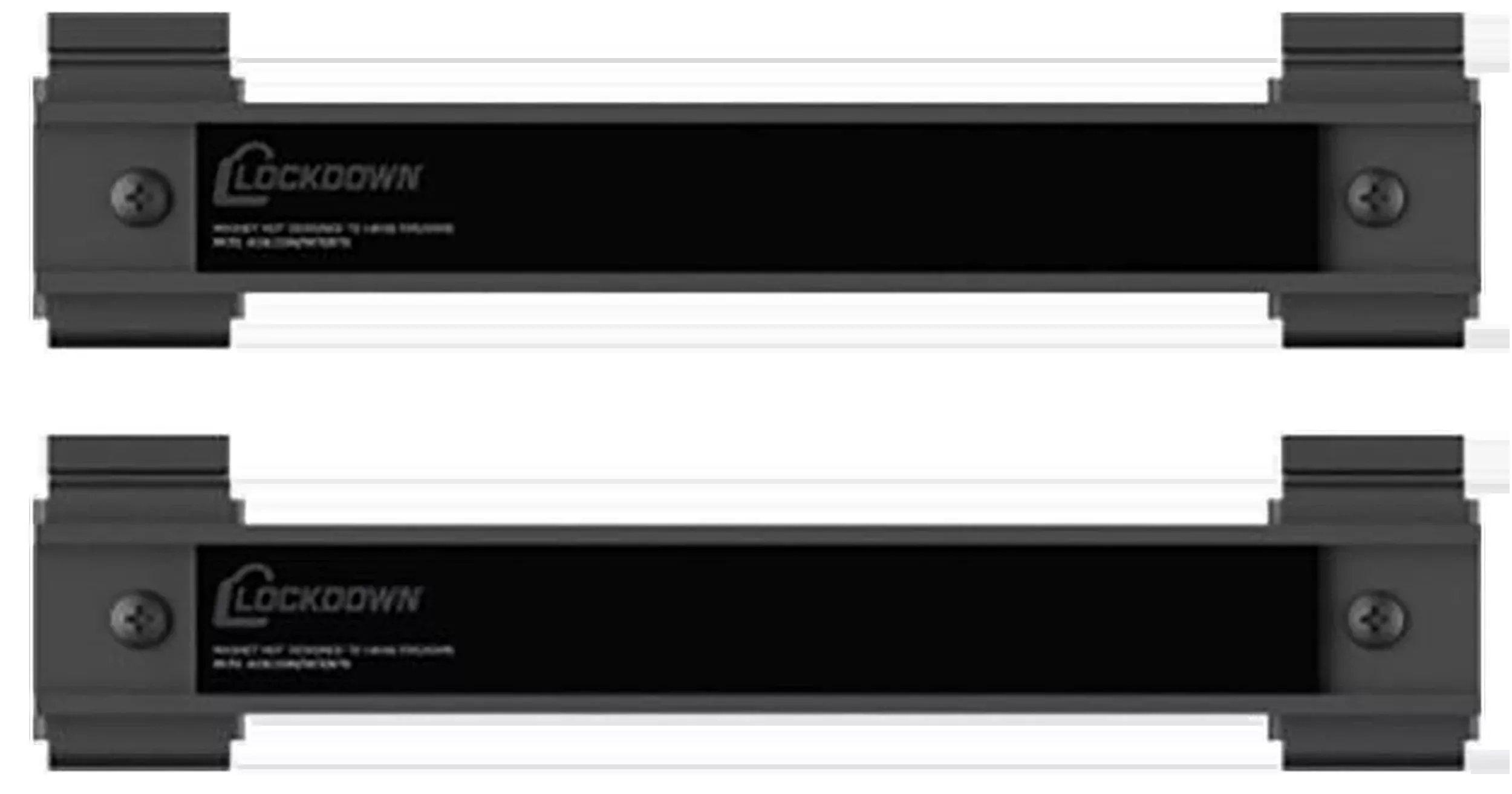Lockdown SecureWall Magnetic Tool Hanger 2-Pack, Black 8-Inch Powder-Coated Steel – 1215349