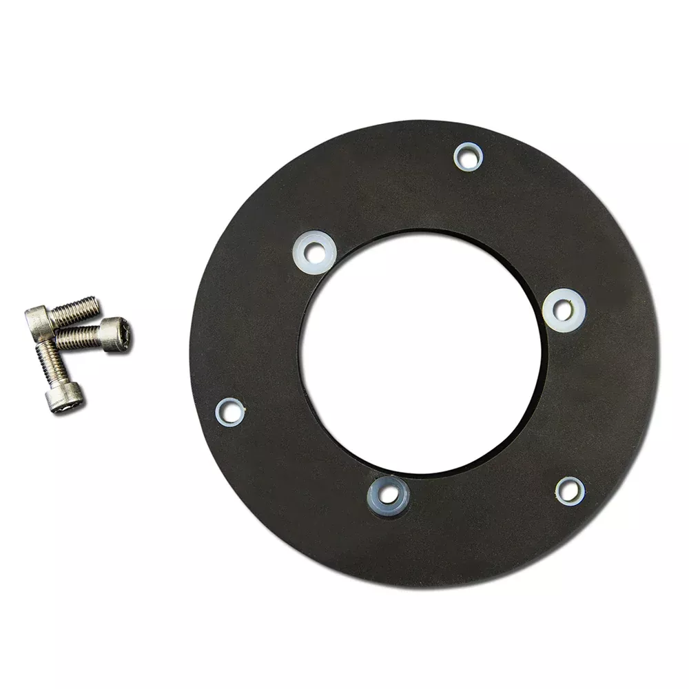 Lopolight Circular Baseplate f/Horizontal Mount Lights – Aluminum – Black [400-401-B]