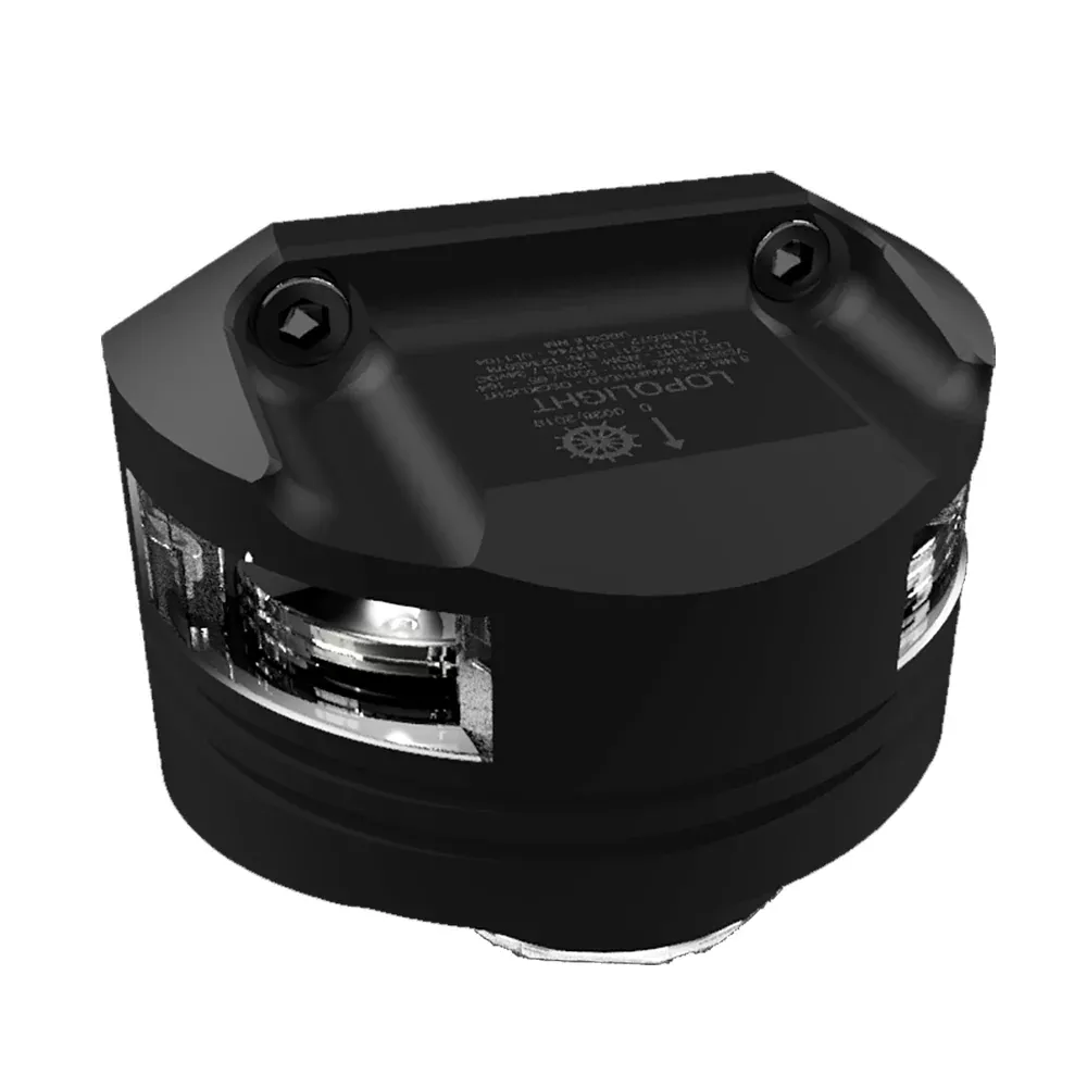Lopolight Series 301-011 – Masthead Light w/Deck Light – 5NM – Vertical Mount – White – Black Housing [301-011DLX-B 15M]