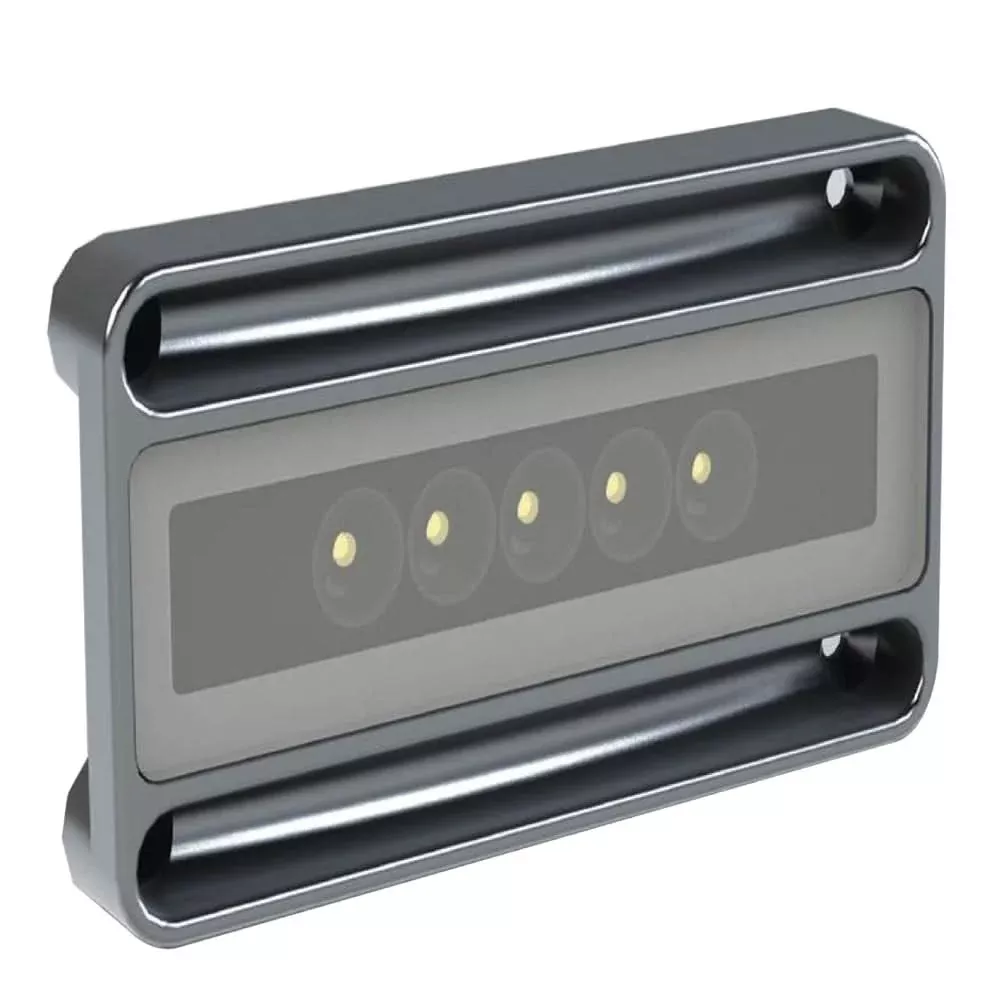 Lumitec Nevis2 – High Intensity Engine Room & Utility Light – Brushed Finish – 2-Color White/Red Dimming• 101148