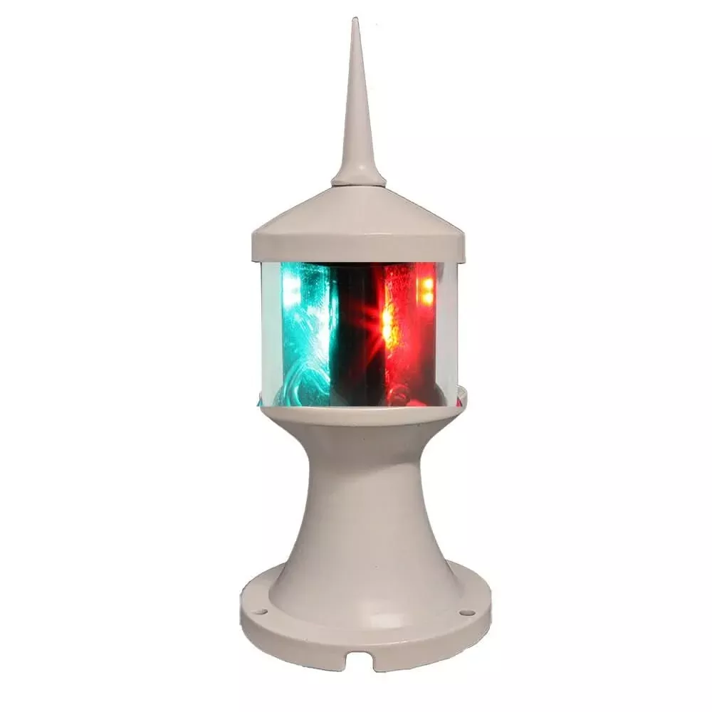 Lunasea Tri-Color/Anchor Zero Emission Light Fixture – 12V – White