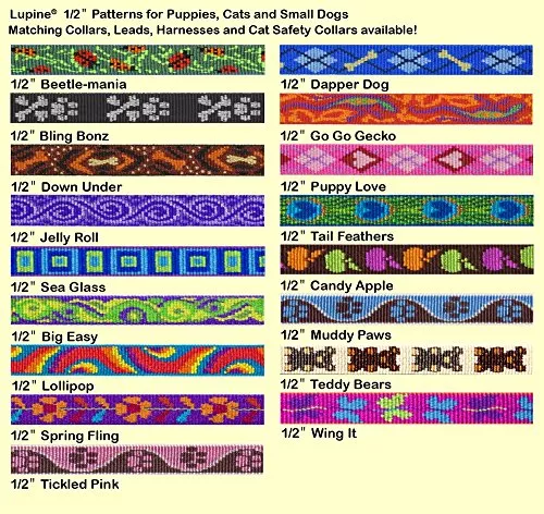 Lupine 1/2″ Adjustable Breakaway Collar With Bell For Cats