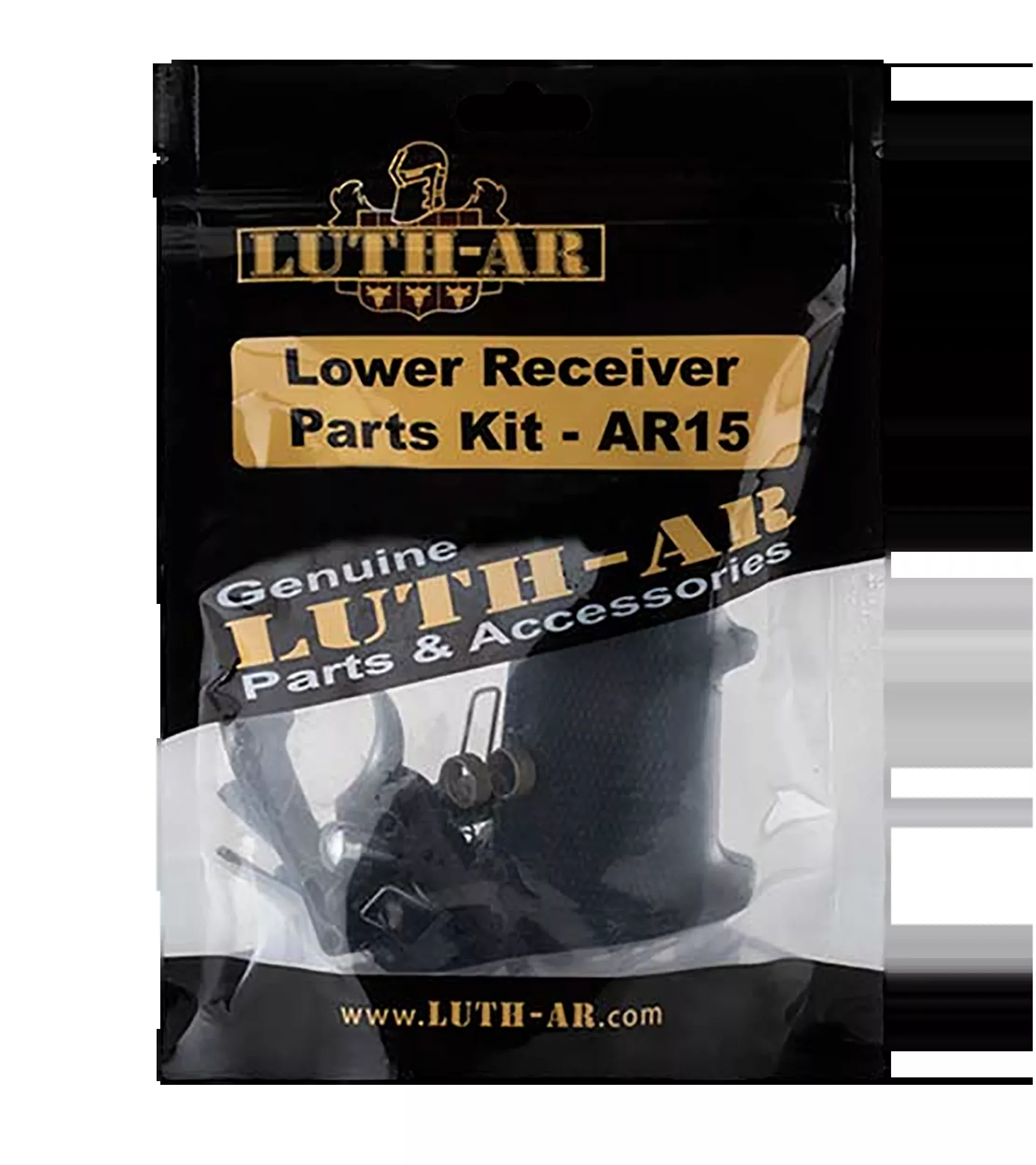 Luth-AR AR-15 Lower Receiver Parts Kit, Complete Mil-Spec Build Components, Black LRPK-1