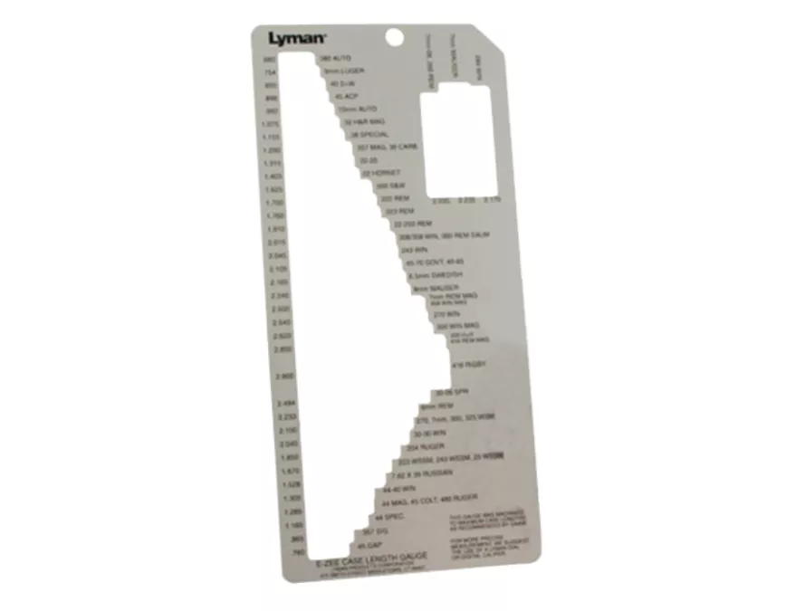 Lyman E-Zee Case Length Gauge 1 All Over 70 Rifle/Pistol & Rifle Cases