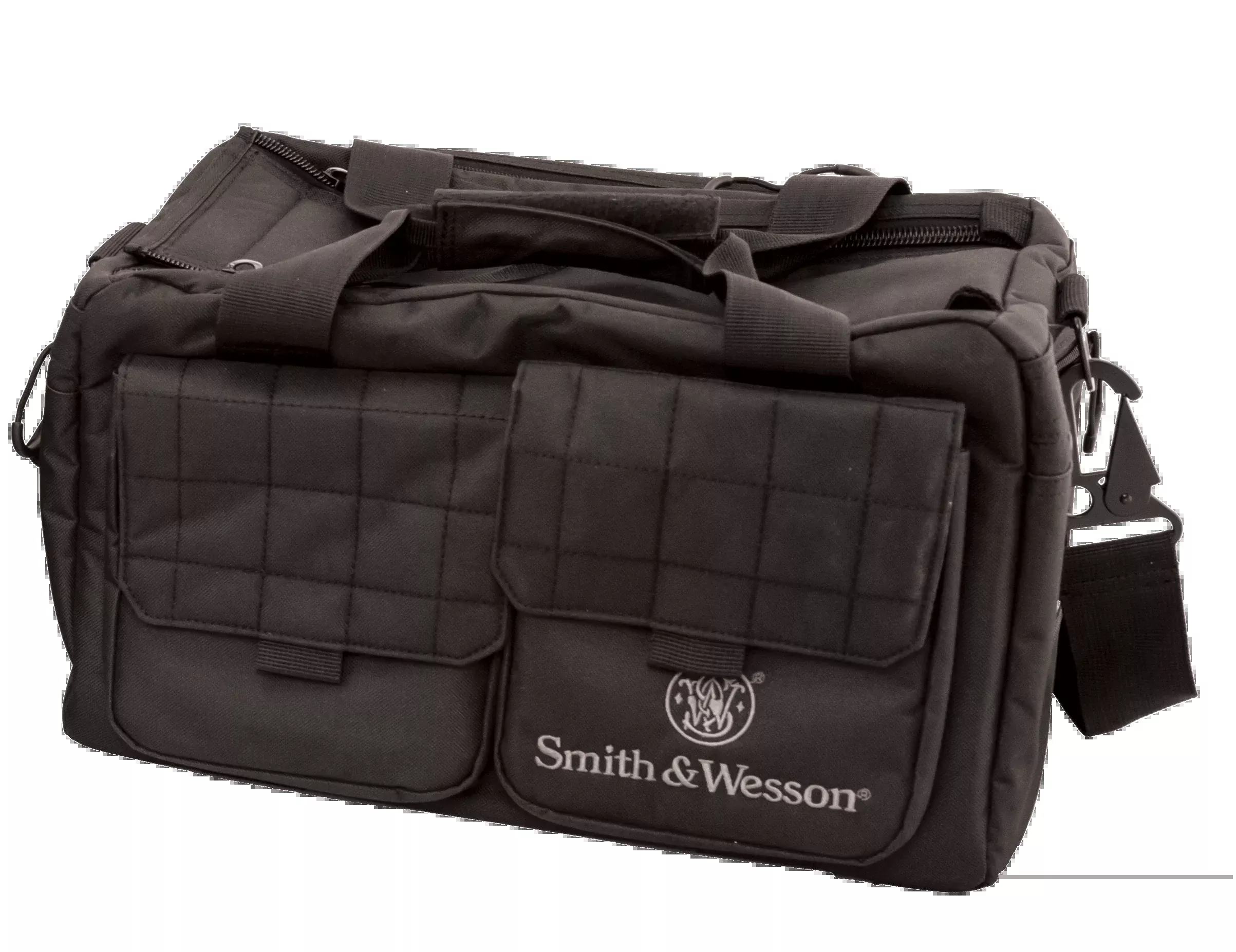 M&P Accessories Recruit Tactical Range Bag – Black Nylon, Interior & Magazine Pockets, Rubber Skids, 110013