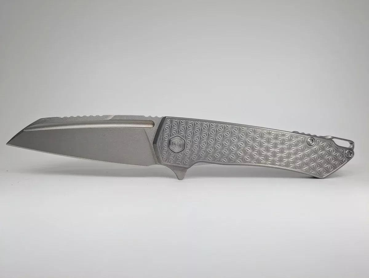 MachineWise Mojave Raw (S90V | Lightwash | Stars) Framelock Folding Knife #1241 *BLEM*