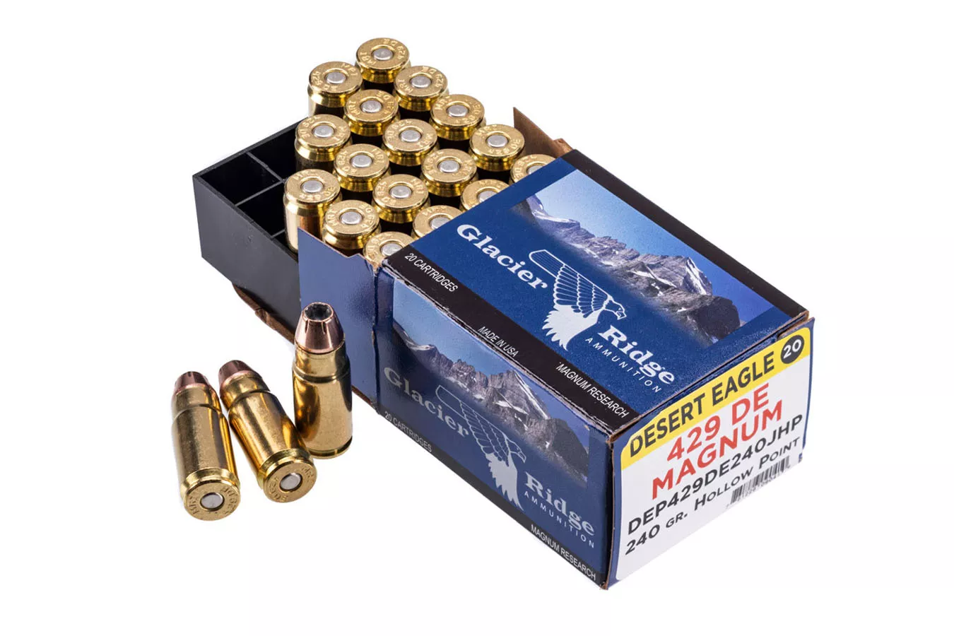 Magnum Research  429 DE 240 gr JHP Glacier Ridge 20/Box
