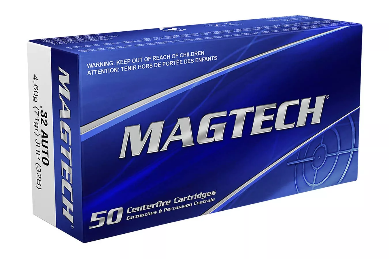 Magtech 32 ACP 71 gr FMJ Target Ammo 50/Box