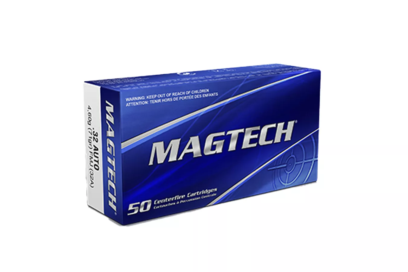 Magtech  32 Auto 71 Grain FMJ Ammo 50/Box