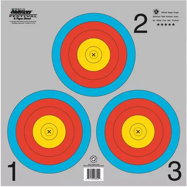 Maple Leaf Nfaa Indoor Vegas 3-spot Target 25 Pk.