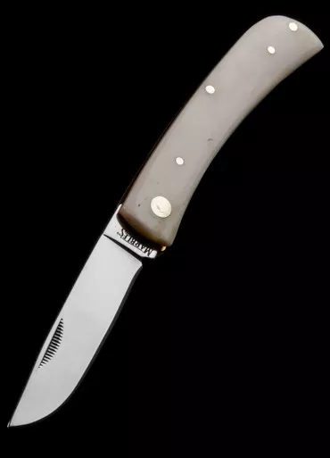 Marbles Work Knife White Smooth Bone