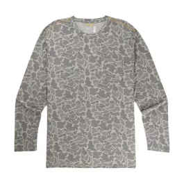 Marsh Wear Men’s Buxton Tech LS Crew – Dark Green Mallard Camo – M
