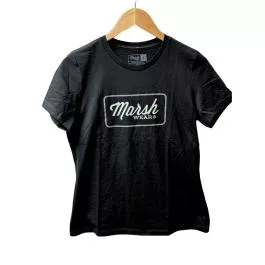 Marsh Wear Women’s Script SS Tee Shirt – Black – S