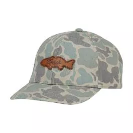 Marsh Wear Youth RR Leather Hat - Green Camo
