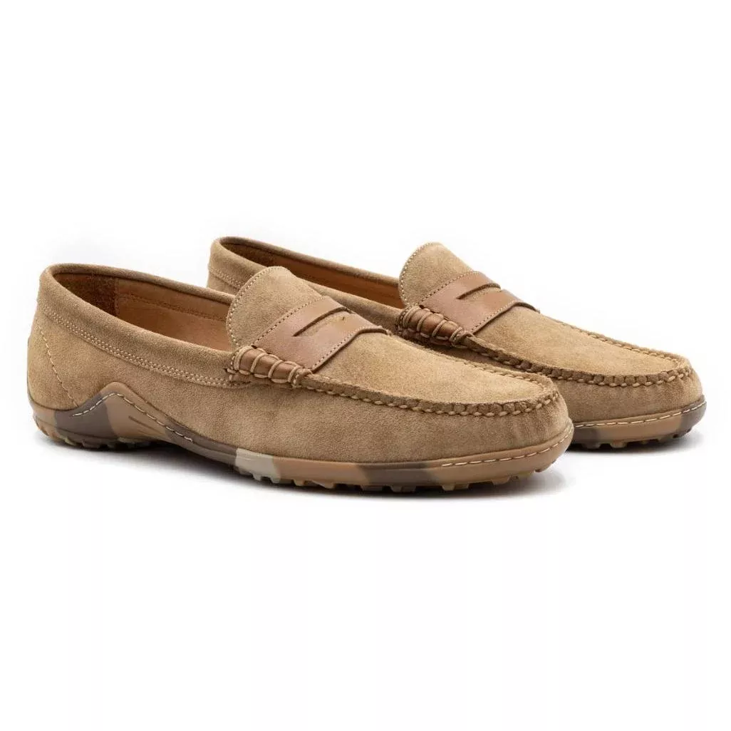 Martin Dingman Bill Suede Penny Loafers