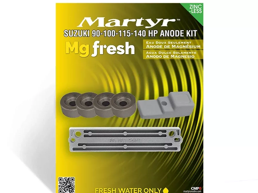 Martyr Magnesium Anode Kit Suzuki 90-100-115-140 HP • CMSZ90140KITM