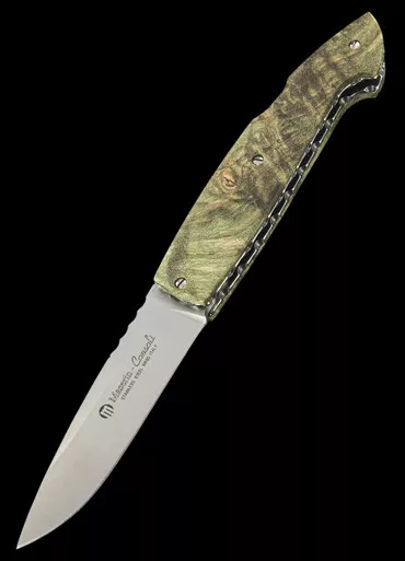 Maserin Consoli Briar Wood Green Folding Knife