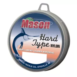 Mason Tackle "HARD TYPE NYLON" Leader Material - Clear - 10 LB. (100 YDS.)