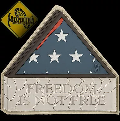 Maxpedition Freedom is not Free 3D Morale Patch
