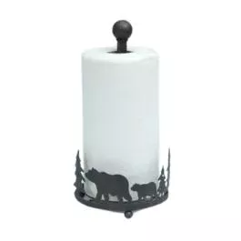 MayRich Company Black Bear Paper Towel Holder