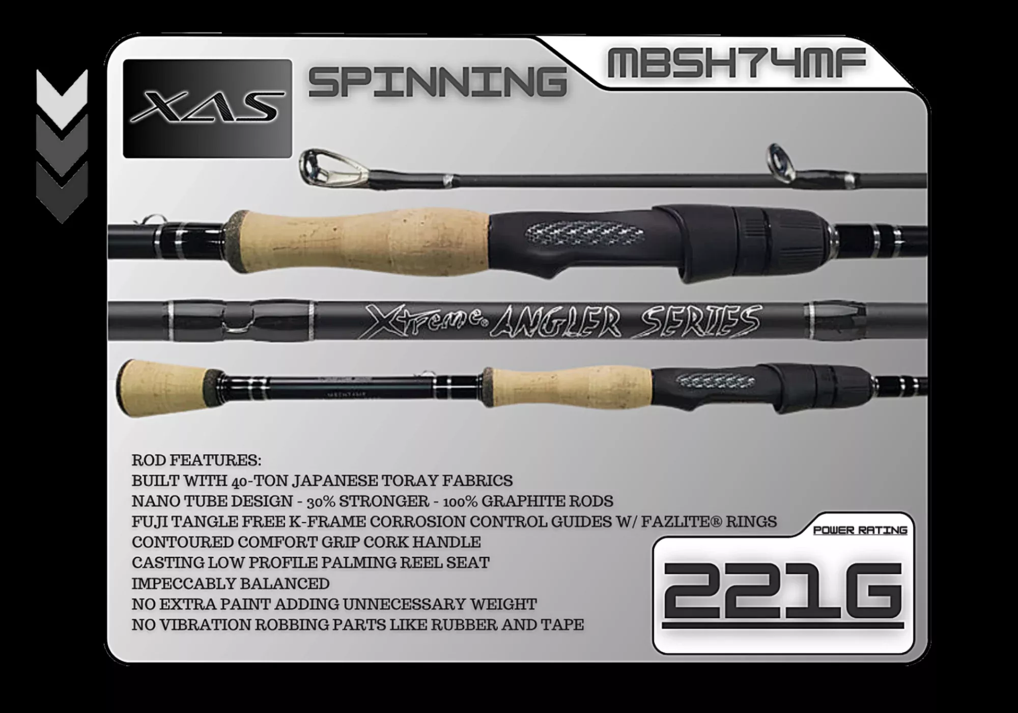 MBSH74MF 7’4″ Medium Fast **CORK**