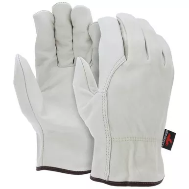 MCR Safety 3214 Select Grade Grain Unlined Cow Leather Drivers Work Gloves