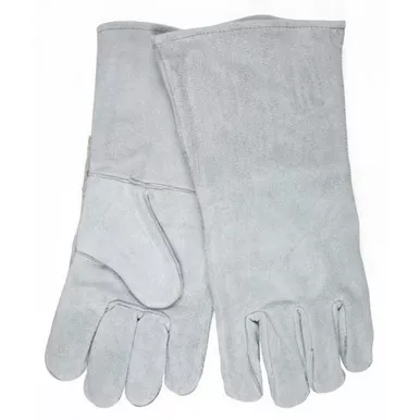 MCR Safety 4155 Regular B Grade Gray Shoulder Leather Welding Work Gloves