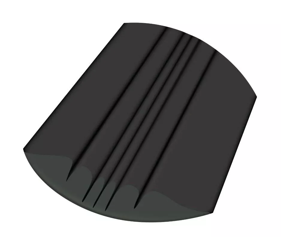 Megaware Keelguard 4′ L Black Keel Protector• 20204