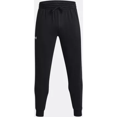 Men's Ua Rival Fleece Joggers Black--white