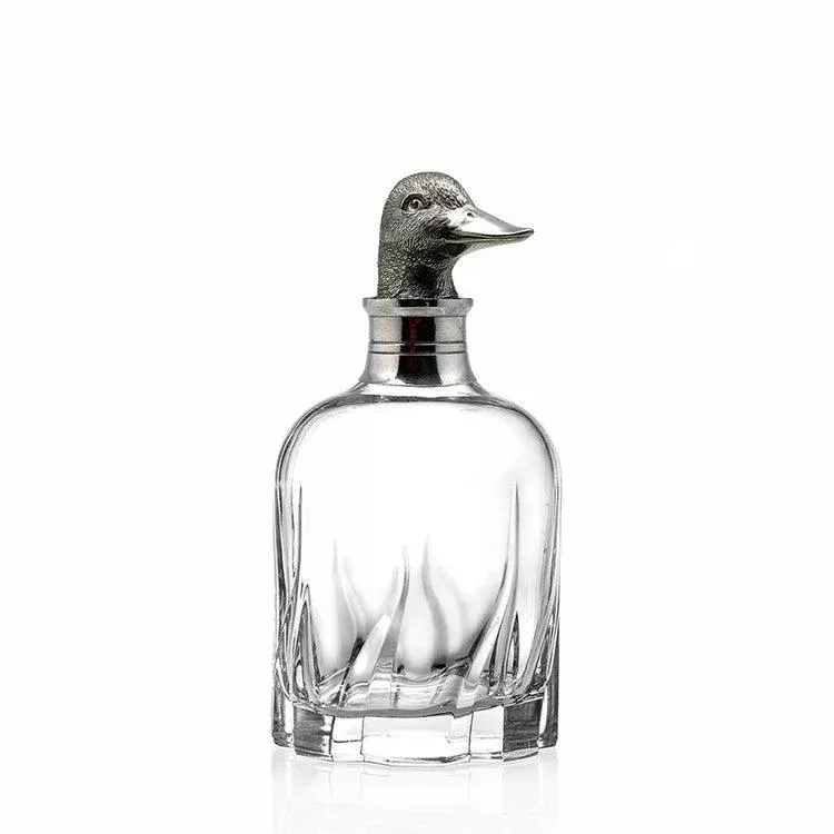 Menagerie Crystal Whiskey Decanter
