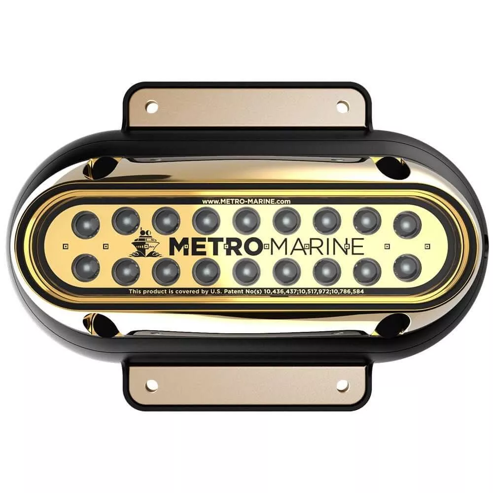 Metro Marine High-Output Elongated Surface Mount Light w/Intelligent Monochromatic LEDs – Blue, 45 Beam