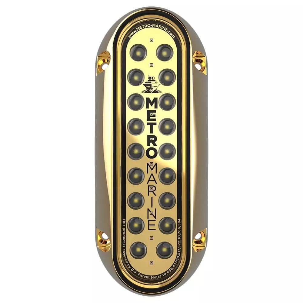 Metro Marine High-Output Elongated Vertical Mount Light w/Intelligent Monochromatic LEDs – Blue, 45 Beam