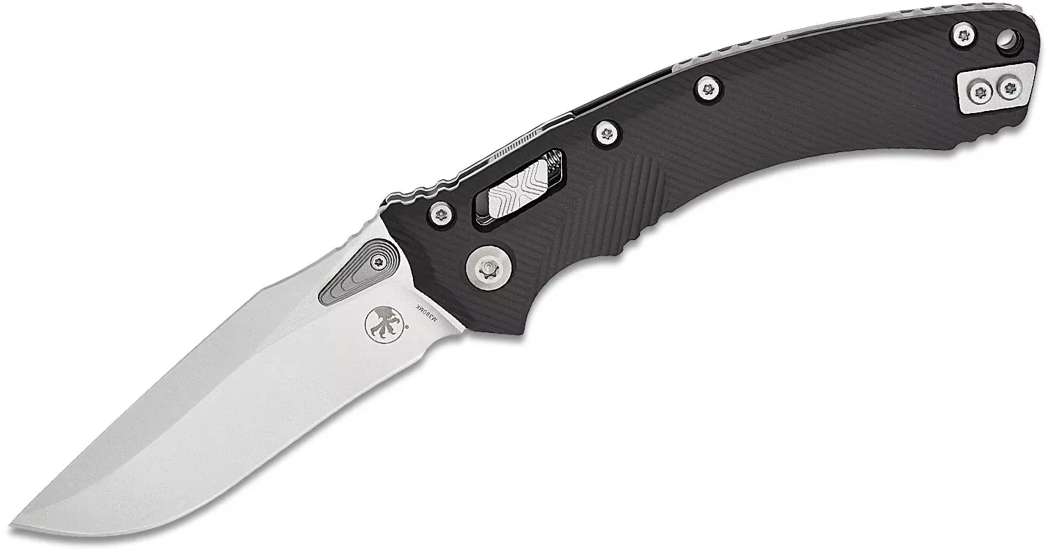 Microtech Amphibian RAM-LOK Fluted Stonewash Standard Folding Knife