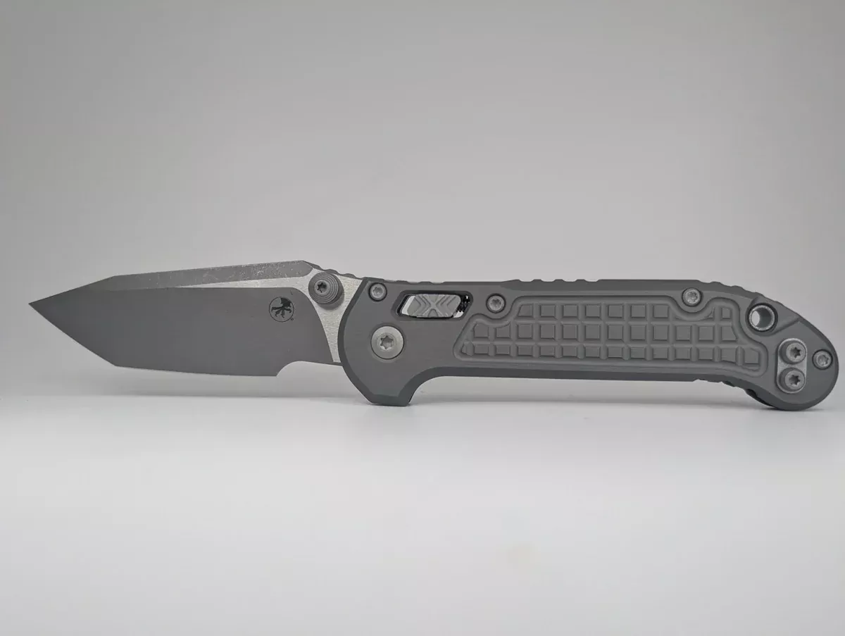 Microtech L.U.D.T. RAM-LOK Tanto Frag Natural Clear Apocalyptic Manual Folder