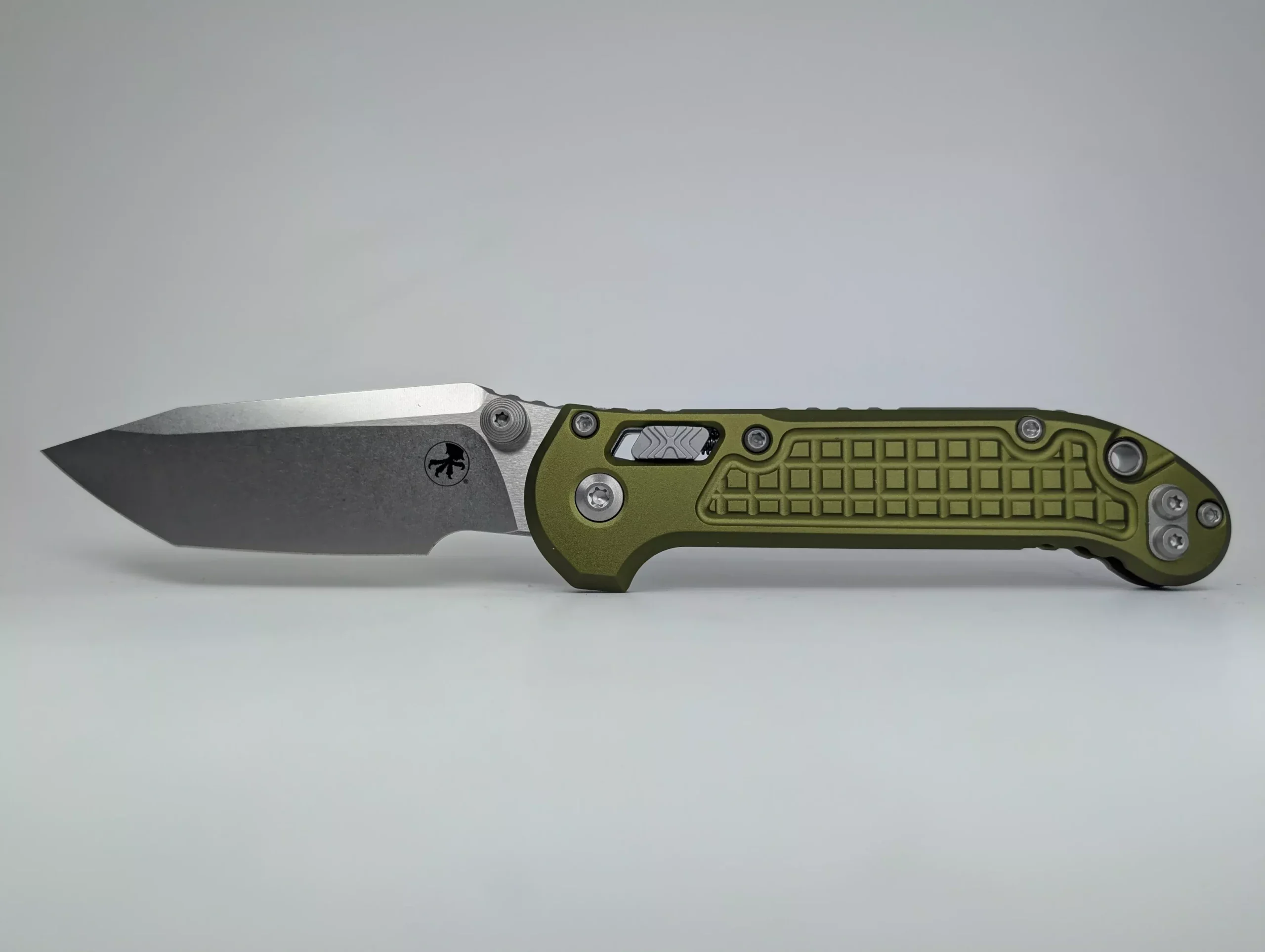 Microtech L.U.D.T. Tanto RAM-LOK Frag OD Green Stonewash Folding Knife