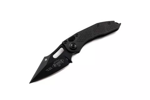 Microtech Stitch Tactical Black Standard Blade Auto Folding Knife