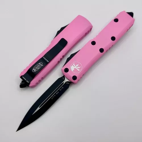 Microtech UTX-85 D/E Pink Standard Out the Front Knife