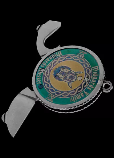 Midgards-Messer Coin Knife Vegvisir Plain