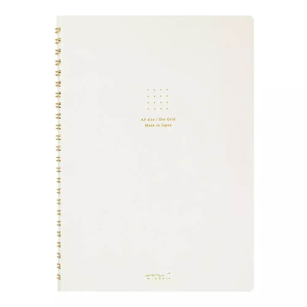 Midori A5 Dot Grid Ring bound Notebook