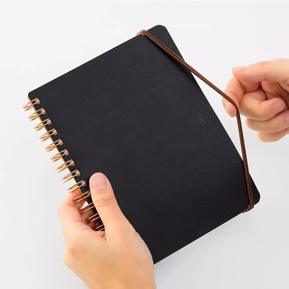 Midori Grain Spiral Ring B6 Notebook