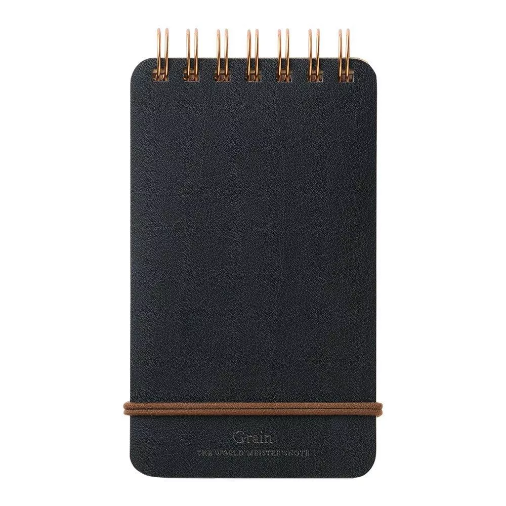 Midori Grain Spiral Ring Reporter Style Notepad