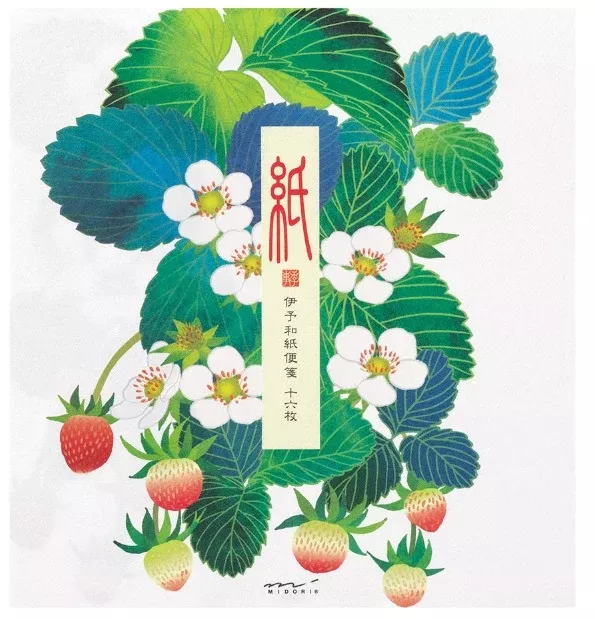 Midori Letter Pad – Foil Stamping Strawberry