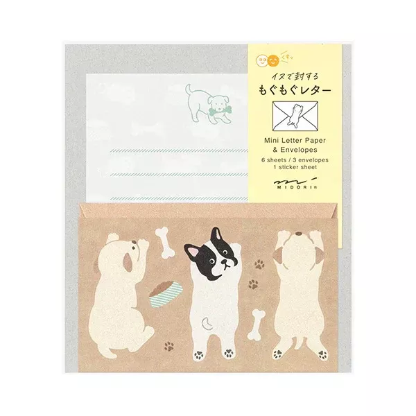 Midori Mini Letter Set – Hungry Dog