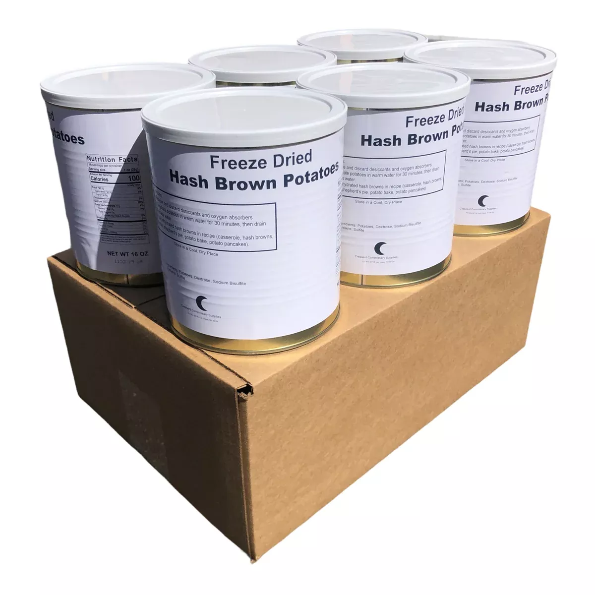 Military Surplus Freeze Dried Hash Brown Potatoes