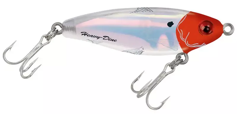 MirrOlure Heavy Dine Suspending Twitchbait - Red Head/White/Silver