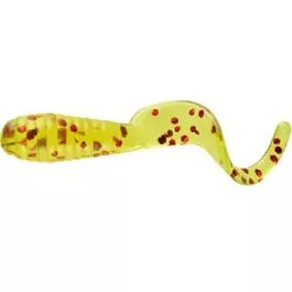 Mister Twister Lil' Bit - 1" - Chartreuse/Red Flake