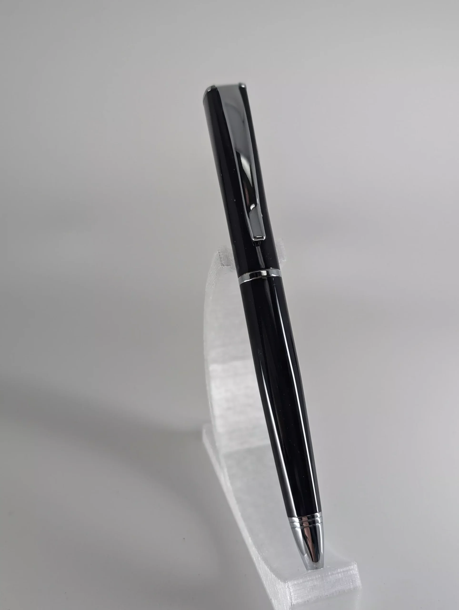 Monteverde Impressa Black w/ Chrome Trim Ballpoint Pen Free Refill